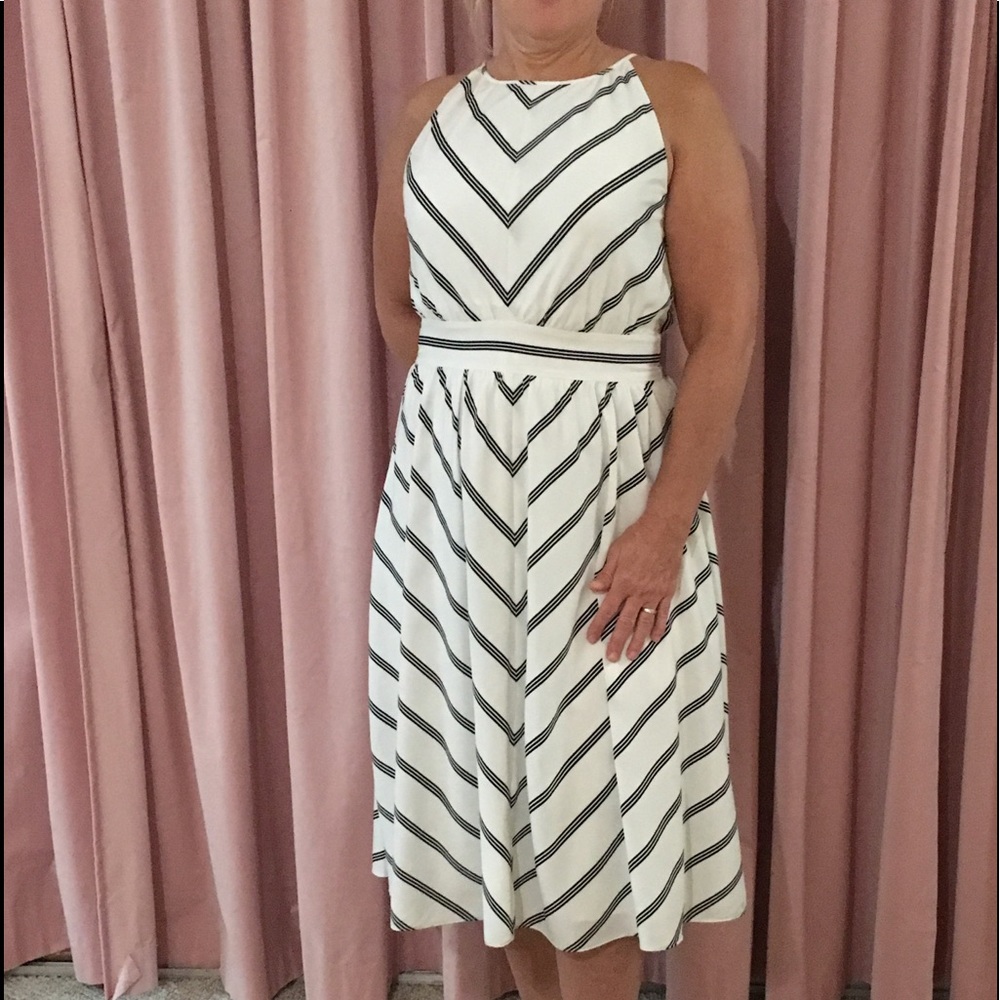 Anne Taylor factory fit and flare dress.